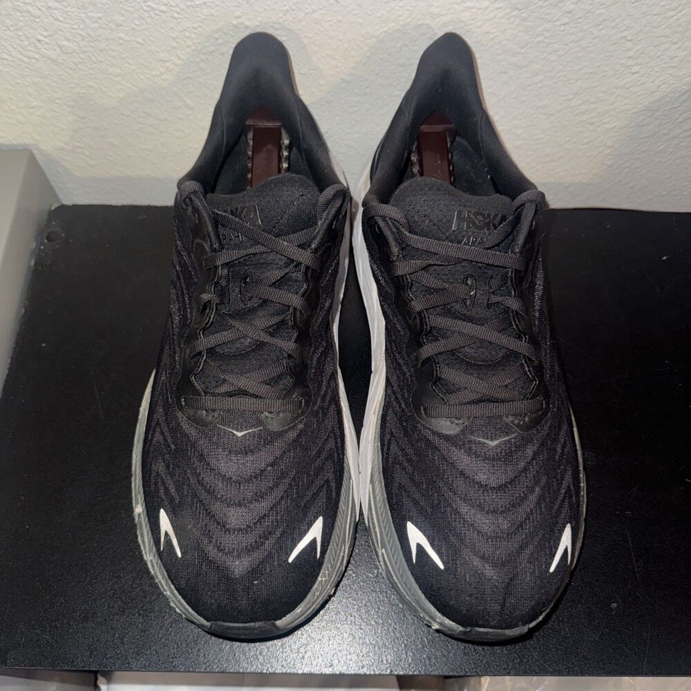 HOKA ONE ONE ARAHI 6 Mens Black Running Comfort Sneakers Size US 11.5 EE  EUR 46 - Picture 5 of 7